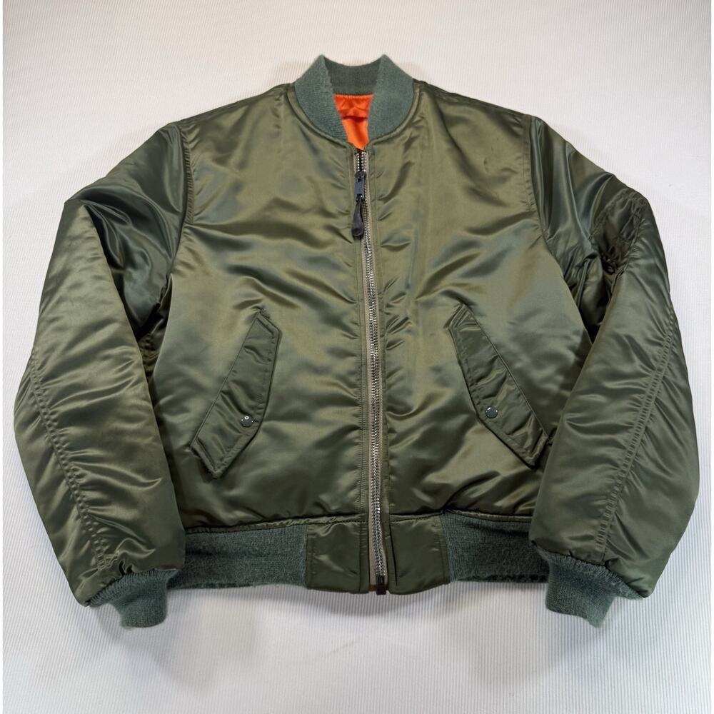 Vintage MA-1 Flight Jacket Reversible USAF Military Bomber USA 40